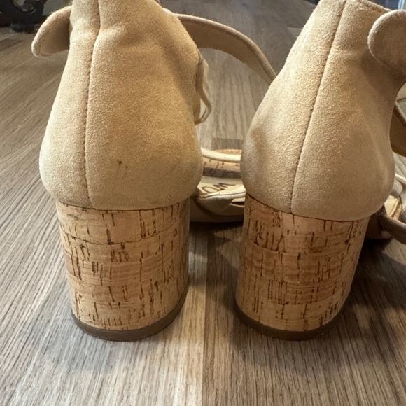 Sam Edelman Tan Crisscross Block Heels 🔥 - Picture 3 of 9